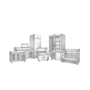 Rashladna oprema za komercijalne i industrijske objekte, uključujući frižidere, zamrzivače, hladnjače i vitrine za čuvanje hrane i pića na optimalnim temperaturama.