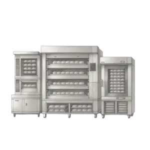 Termička oprema za pripremu hrane i pića, uključujući peći, roštilje, pržionice i industrijske kuhinje za profesionalnu upotrebu u ugostiteljskim objektima.